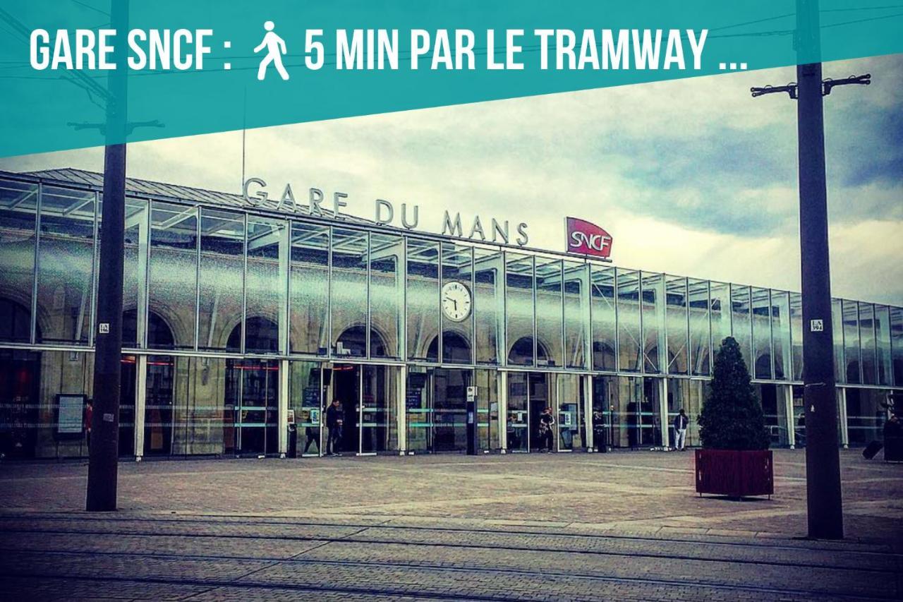 Apartamento Tramway 8 Jaures Cosy Proche Gare Le Mans Exterior foto